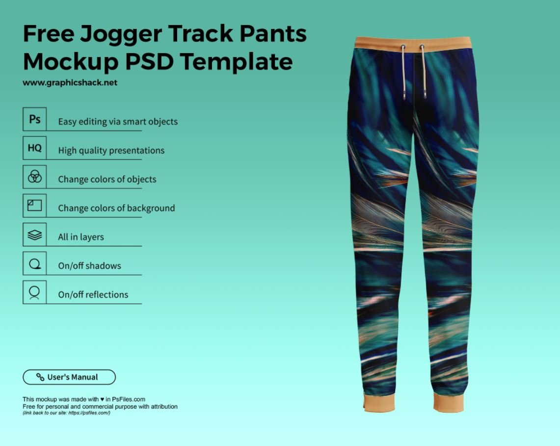 Free Jogger Track Pants Mockup PSD Set - Good Mockups